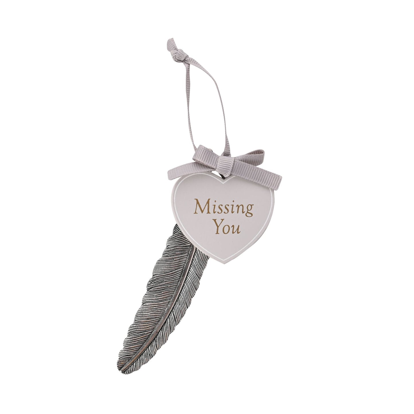 Federplakette "Missing you"