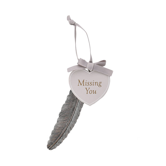 Federplakette "Missing you"